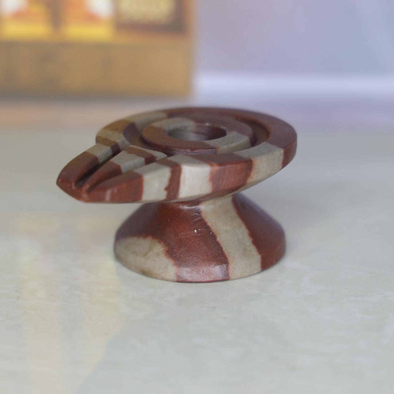 3 inch Narmada stone damru jaladhari