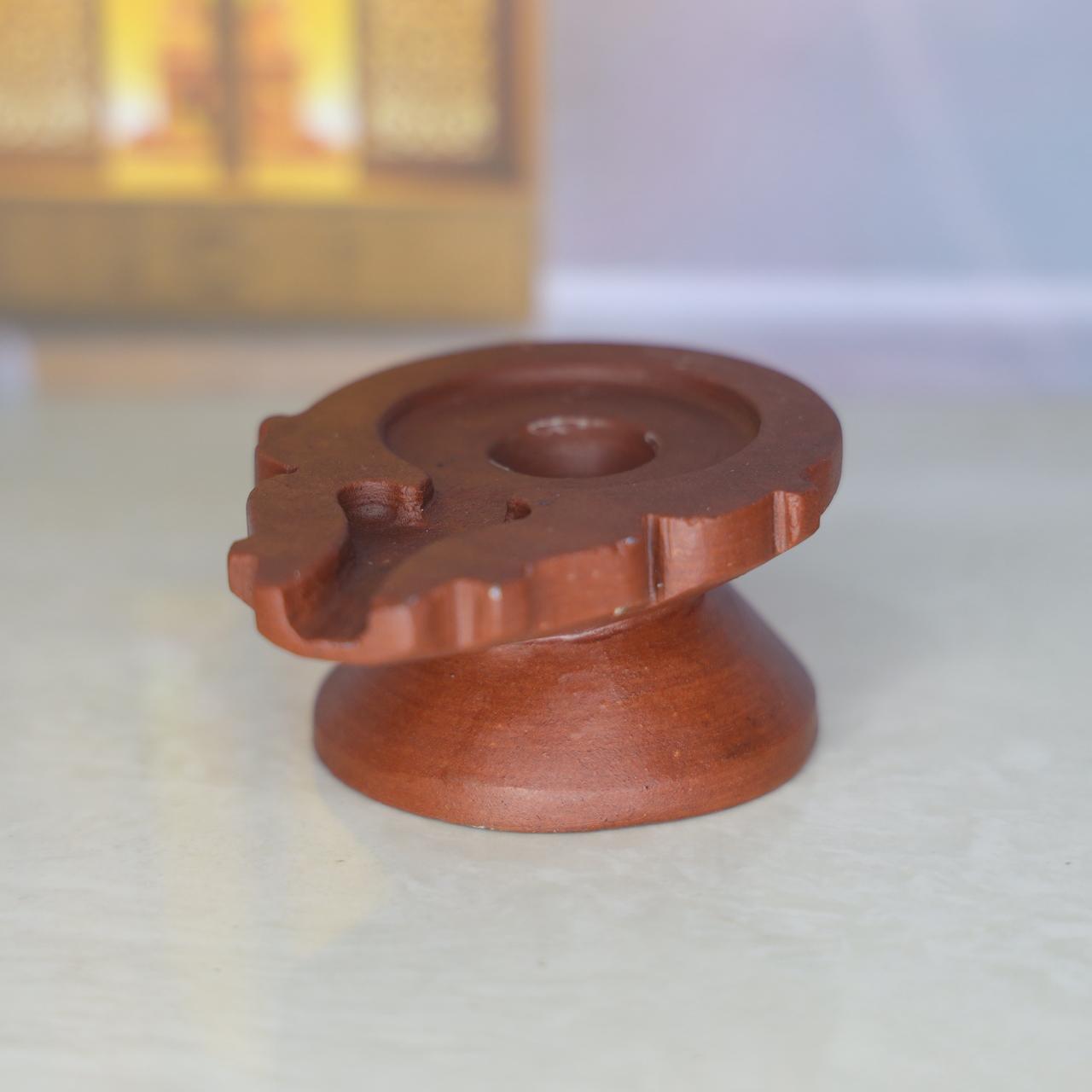 4 inch Narmada stone damru jaladhari