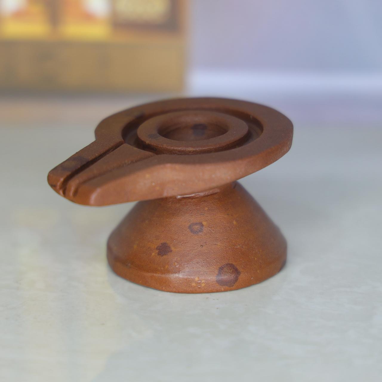 3 inch Narmada stone damru jaladhari